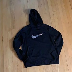 Black Nike funnel necked sweatshirt